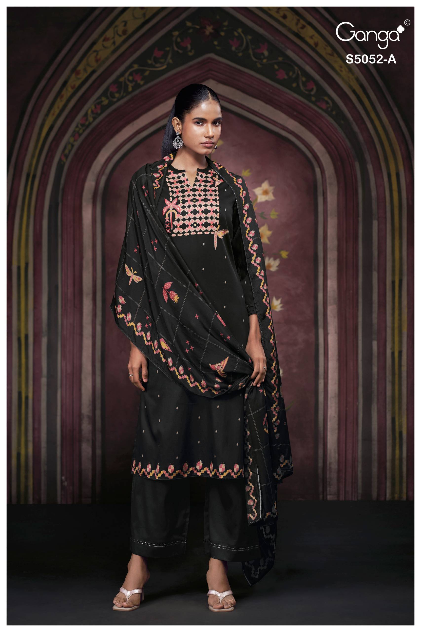 NYRISHA 5052 SERIES BY GANGA FASHION Beautiful Colourful COTTON SATIN Dresses At Wholesale Price